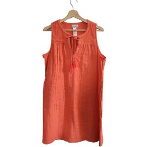 TOMMY BAHAMA Sleeveless Dress 100% Cotton Resort Style Size S/P